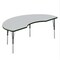 Correll Kidney TFL Activity Table, 72 in W, 36 in L, 19 in to 29 in H, Particleboard, Gray Granite A3672TF-KID-15-09-39 - alternate 1