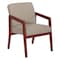 Office Star Products Cherry Finish Visitor's Chair with Couture Thimble Memory Foam Seat WD587-K054 - alternate 1