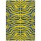 Homeroots 3' X 5' Yellow And Blue Animal Print Washable Indoor Outdoor Area Rug 600714 - alternate 7