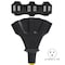 Conntek 2.5FT SJTW 12/3 5-15P to Tri-Outlet 5-15RI-Plug with GFCI + Tri-Outlet 20910-3IG - alternate 3
