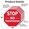 Signmission Stop No Trespassing, 10 inch X 10 inch, Aluminum Metal Signs, 5PK OC-A-5Pack-10-269 - alternate 6