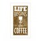 Homeroots Life Begins after Coffee 2 White Framed Print Wall Art 408139 - alternate 1