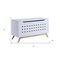 Homeroots 16" X 37" X 21" White Natural Wood Youth Chest 347557 - alternate 5