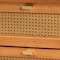Baxton Studio Jenn Golden Brown Wood Japandi 2-Drawer Nightstand with Distressed-Finished Rattan 253-13946-ZORO - alternate 7