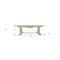 Homeroots 90" Light Brown Rectangular Solid Wood Butterfly Leaf Dining Table 488690 - alternate 8
