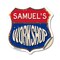 Signmission Samuel's Workshop, 18 Inch X 18 Inch, Vinyl Decal SHI-D-18-489-SAMUEL - alternate 1