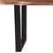 Homeroots 78" Brown And Black Solid Wood And Metal Dining Table 521824 - alternate 13
