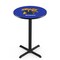 Holland Bar Stool Co 36" Blk Wrinkle Kentucky "Wildcat" Pub Table, 36" dia. Top L211B3636UKYCat - alternate 1
