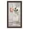 Homeroots Cottage Peach Rose Black Framed Print Wall Art 530038 - alternate 4