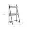 Homeroots 32" Gray and Black Wood and Metal Sled Computer Desk With Four Drawers 489873 - alternate 8