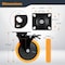 Powertec 6 in. Swivel Caster Wheels with Dual Locking Brake, 1390 lbs Load, Heavy Duty Industrial Grade, 4PK 17216N - alternate 7