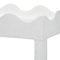 Bali & Pari Sebastian Grasscloth Scalloped End Table, White 266-14549-ZORO - alternate 8