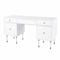 Homeroots 55" White Writing Desk With Four Drawers 402071 - alternate 8