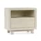 Homeroots 24" Distressed Sand One Drawer Solid Wood Nightstand 549965 - alternate 1
