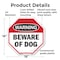 Signmission Warning Beware of Dog, 18 Inch X 18 Inch, Plastic Sign OC-P-18-337 - alternate 6