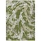 Homeroots 5' X 8' Olive Green And Ivory Abstract Washable Indoor Outdoor Area Rug 600115 - alternate 4