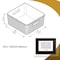 Azar Displays Medium Wheat Lined Textured Plastic Storage Tote Bin with Handles, Decorative Organizer Basket, 2PK 556245-WT-2PK - alternate 5