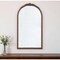 Homeroots 42" Brown Crowned Top Antiqued Glass Arch Framed Accent Mirror 485097 - alternate 5