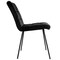 Elama 2 Piece Velvet Tufted Accent Chairs in Black with Black Metal Legs ELM-708-1-BLK - alternate 6