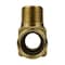 Water Source Hydrant Pipe Tee, 1 x 3/4 in, Barb x MNPT, Brass HT175NL - alternate 4