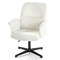 Homeroots Off White and Black Boucle Adjustable Height Swivel Executive Office Chair 568085 - alternate 6