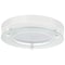 Sunlite LED 8in. Floating Glass Flush Mount Ceiling Light Fixture, 17W 1200 Lumen 3000K Dimmable, 2PK 88675-SU - alternate 1