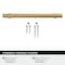 Amerock Central 6-5/16 inch (160mm) Center-to-Center Champagne Bronze Cabinet Pull, 10PK 10VMP37163CZ - alternate 4