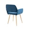 Homeroots Blue Upholstered Velvet Open Back Dining Chair 521963 - alternate 6