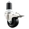 Service Caster 3.5 Inch 316SS Soft Rubber Swivel 1-3/4 Inch Expanding Stem Caster Lock Brake SCC-SS316TTLEX20S3514-SRS-134 - alternate 1