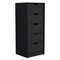 Homeroots 18" Black Five Drawer Standard Chest 544040 - alternate 8