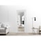 Sartodoors Slab Barn Door Panel Clear Glass, Lucia 2666 White Silk and Aluminum Strips, Sturdy Finished Doors LUCIA2666S-WS-24 x 80 - alternate 4