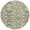 Homeroots 8' Sage And Off White Round Geometric Washable Indoor Outdoor Area Rug 608995 - alternate 8