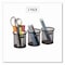Mind Reader Metal Mesh Utensil Holder, 3.5in dia x 3.7inh, Black, 3PK CLIPMESH3-BLK - alternate 12