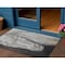 Homeroots 3' X 5' Ivory And Charcoal Animal Print Washable Indoor Outdoor Area Rug 630969 - alternate 1