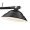 Z-Lite Bronte 3 Light Billiard, Matte Black and Rubbed Brass, Matte Black 1955-3MB-RB-SMB - alternate 5