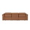 Homeroots 100" Chestnut Top Grain Leather Reclining Metal USB Sofa 720358 - alternate 8