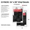 Signmission Luggage, Vinyl Decals Only 24 Inch x 36 Inch, Vinyl Decal, 2PK DSB-2436-2PACK-Luggage - alternate 2