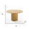 Homeroots 52" Brown Solid Wood Pedestal Base Round Top Dining Table 720988 - alternate 5