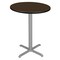 Regency Round Cain Small X-Base Cafe Table, 30 in W, 30 in L, Neo Walnut TCB30RNDNWGY - alternate 1
