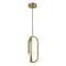Afx Milan, 7'' LED Pendant, Light Antique Brass MLNP07LAJUDLB - alternate 5
