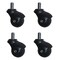 Service Caster 2 Inch Flat Black Hooded Grip Ring Ball Casters, 4PK SCC-GR01S20-POS-FB-716-4 - alternate 1
