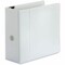 Universal Deluxe Easy-to-Open D-Ring View Binder, 3 Rings, 5 in. Capacity, 11 x 8.5, White UNV30756 - alternate 1