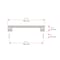 Richelieu Avellino Collection 7 3/32 in (180 mm) Center-to-Center Brushed Nickel Contemporary Cabinet Pull BP527180195 - alternate 9