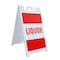 Signmission Liquor, A-Frame & 2 Decals Installed, Heavy-Duty Plastic Frame SBHD-D-2436-Liquor - alternate 1