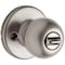 Kwikset 400P 15 6AL RCS K3 V1 Entry Knob, Ball, Polo, Satin Nickel, Zinc, K3 400P156ALRCSK3V1 - alternate 2