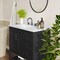Flash Furniture Vega 42in. Vanity w/Sink, Blk Hardware, Soft Close, Open Shelf & 3 Drawers, Carrara Marble, Blk/Wht FS-VEGA42-BK-HDBLK-GG - alternate 10