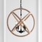 Jonathan Y Soka 4-Light 20" Adjustable Globe Metal/Rope LED Pendant, Black/Brown JYL9041A - alternate 10