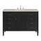 James Martin Vanities Myrrin 48" Single Vanity, Carbon Oak, w/ 3 CM Siberian Silestone Top w/FreePower Wireless Charger 485-V48-CBO-FSFR - alternate 1