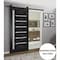 Sartodoors Sturdy Barn Door Black 24x80 Solid Core Modern Interior QUADRO4088BD-B-BLK-24 - alternate 1