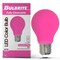 Bulbrite 25-Watt Equivalent Ceramic Pink Color A19 Weatherproof Outdoor E26 Medium Base LED Light Bulb, 10PK 862317 - alternate 4